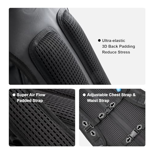 Hydration Backpack 18L with 2L Bladder - Insulated, Lightweight - Black