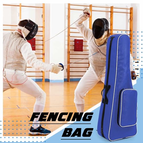 Large Portable Fencing Bag - Waterproof for Epee, Foil, Saber - Blue
