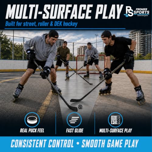 Inline Hockey Pucks – 12-Pack with Crosshatch Design for Fast Glide