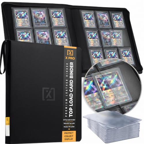 Top Load Card Binder for 252 Cards - Includes 20 Premium Cases