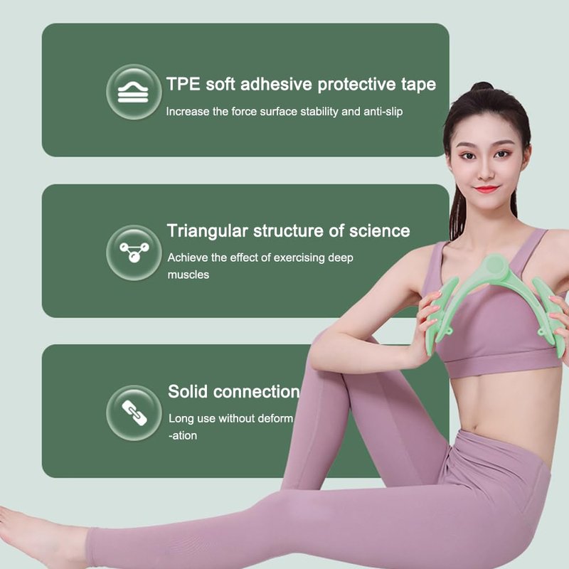 Thigh Exerciser for Women, Non-Install Pelvic Floor Muscle Trainer for Postpartum Rehabilitation, Inner Thigh-Toning Hip Trainer Enhanced Resistance Kegel Exerciser for Home Gym Fitness Equipment