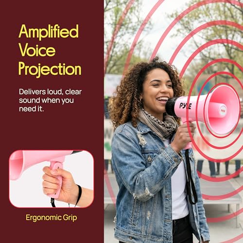 30W Rechargeable Megaphone with Bluetooth & Siren - 1000 Yard Range
