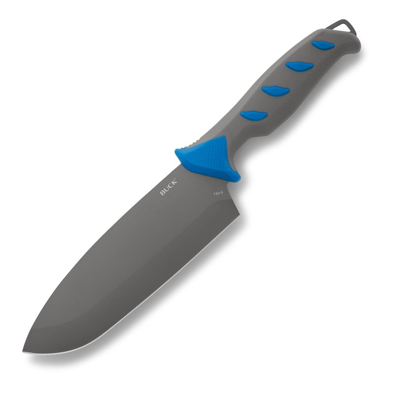 Buck Knives 150 Hookset Saltwater Fishing Cleaver Knife with Titanium-Coated Steel Blade for Superior Corrosion Resistance, 6" Fixed Blade