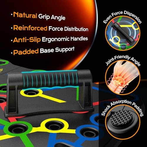 Extra Large Push Up Board - 30-in-2 Portable Workout Set