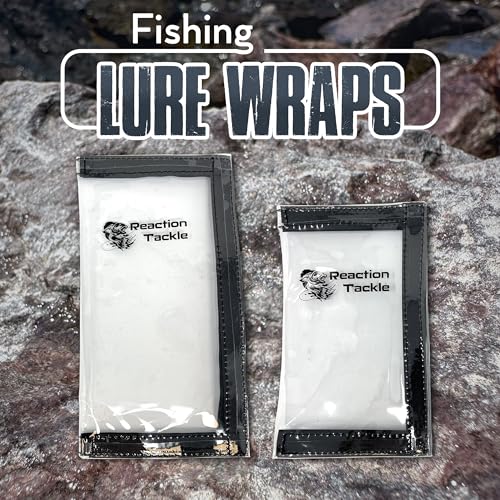 Large 10-Pack Clear PVC Fishing Lure Wraps for Treble Hooks, Water-Resistant Tackle Storage