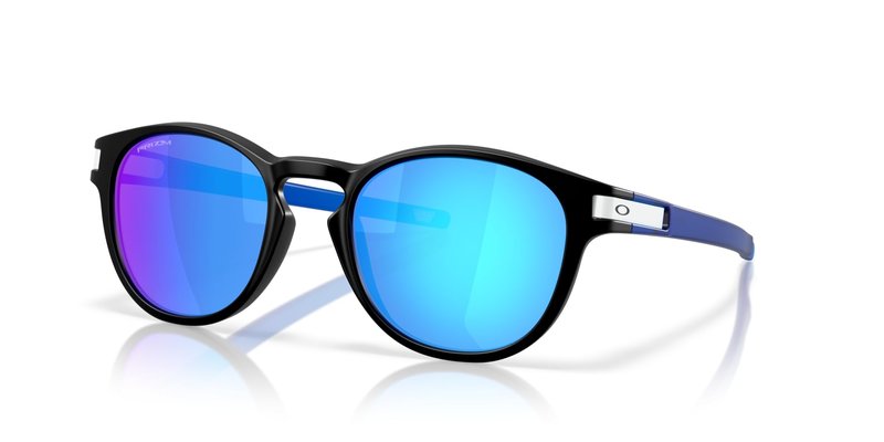 Oakley OO9265 Latch Sunglasses, Matte Black/Prizm Sapphire, 53 mm
