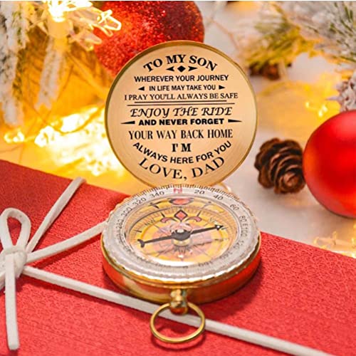 Luminous Metal Compass for Camping and Hiking - Retro Design