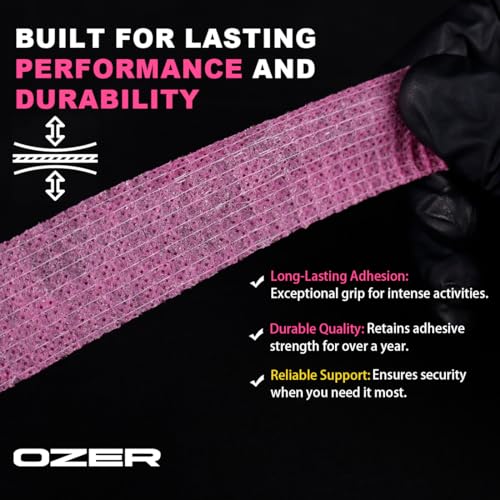 12 Pack Self-Adhesive Cohesive Bandage Wrap - 1 Inch x 5 Yards