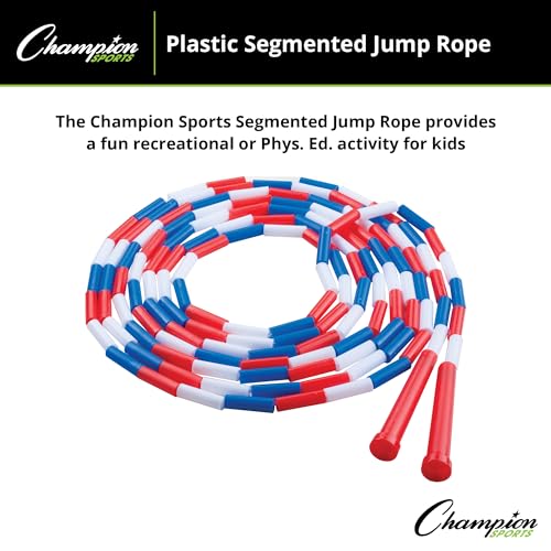 Plastic Segmented Jump Rope - 16 Feet White for Adults