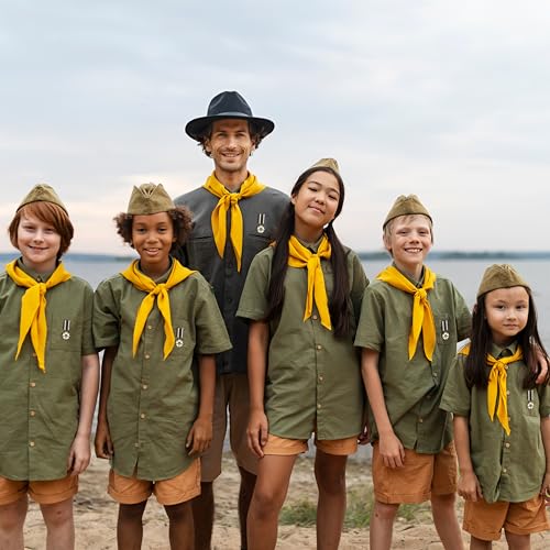 Military Medal Brooch Pins - Vintage Crown Geometric Design - 4 Pack
