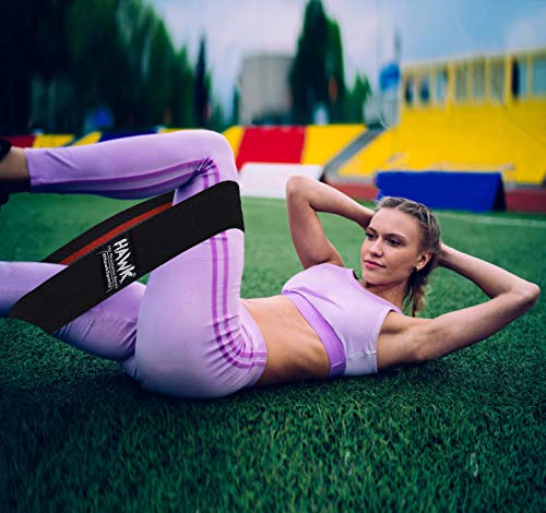 Fabric Resistance Bands for Workouts - Black