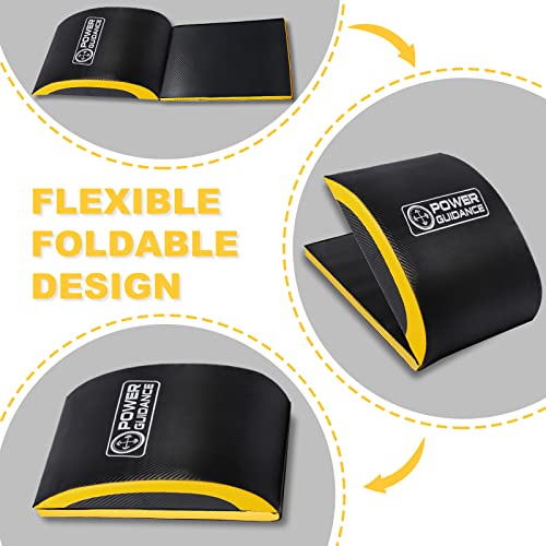 Ab Exercise Mat - Sit Up Pad for Core Workouts - Black 14.2" x 11.8"