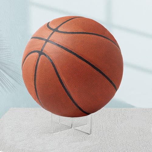Acrylic Ball Display Stand - 3-Pack Clear Sports Holder for Football, Basketball, Soccer & More