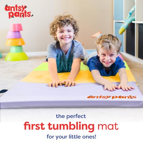 Tumbling Mat for Kids - Foldable Gymnastics Mat in Pastel Colors