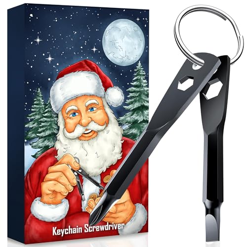 4-in-1 Multi Tool Screwdriver Keychain - Phillips, Slotted & Hex