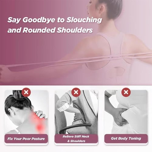 Figure 8 Resistance Band - Versatile Elastic Fitness Bands with Handles for Home Yoga & Gym Workouts