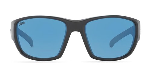 Hobie - Bluefin Float Polarized Sunglasses - Outdoor Sunglasses with HydroClean Lenses for Men and Women - Cobalt Mirror Lenses/Hank Cherry Satin Black & Red Frame