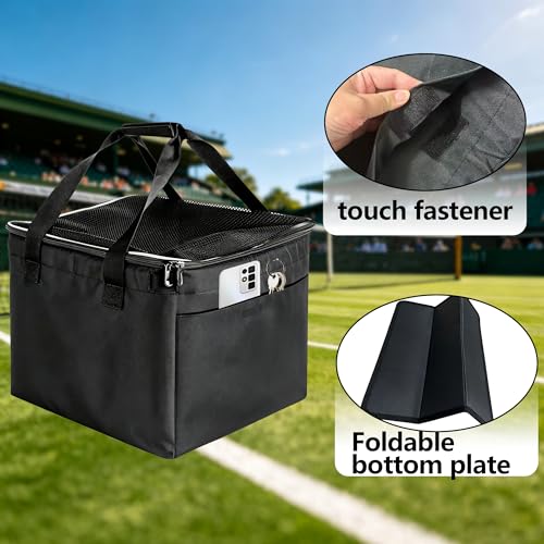 Sports Ball Caddy Bag with Side Phone & Key Pocket - Versatile Tennis & Baseball Holder