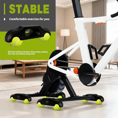 Indoor Cycling Rocker Feet with Tennis Balls for Wahoo Kickr Core 2