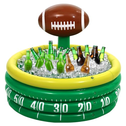 Bencailor Rugby Inflatable Cooler – Large Party Drink Cooler, Dark Green