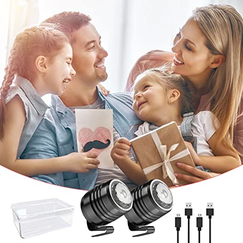 Rechargeable LED Shoe Headlights - 2 Pack Clip-On Clog Flashlights