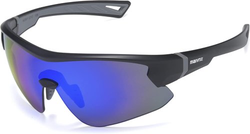 Maivnz Youth Baseball Sunglasses - Kids Sports Glasses for Ages 6-12 | Helmet Compatible, Ideal for Softball & Cycling