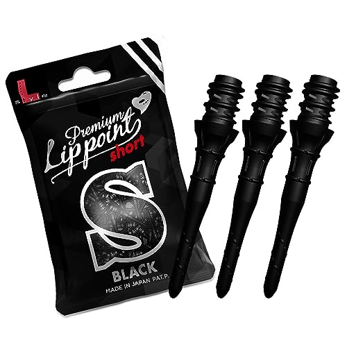 Short Length Soft Tip Dart Points - Premium Lippoint Black