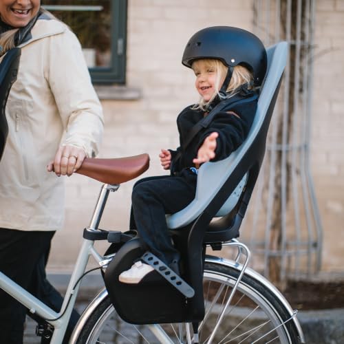 Child Bike Seat with Adjustable Footrests - Rack Mount / Midnight