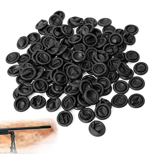 Rifle Muzzle Cover - 50 PCS Black Flexible Latex Barrel Covers