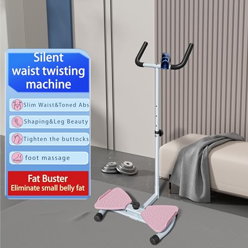 Waist Twisting Machine with Handlebar & Phone Holder - 330 lbs