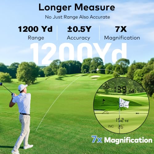 Golf Range Finder with Slope, Lightweight Laser Distance Measurer