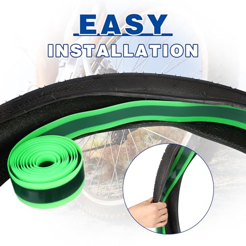 GRELiving 2 Pack Fat Bike Tire Liners 54mm Fits 2-3 Inch Tires Puncture Protector