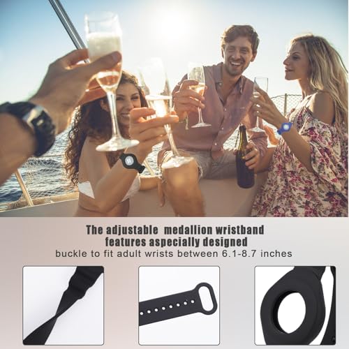 Adjustable Watch Holder for Princess Cruise Medallion - Black & Blue