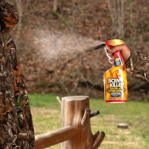 Wildlife Research Scent Killer Gold Autumn Formula Spray 24 oz - Odor-Eliminating Hunting Cover Scent