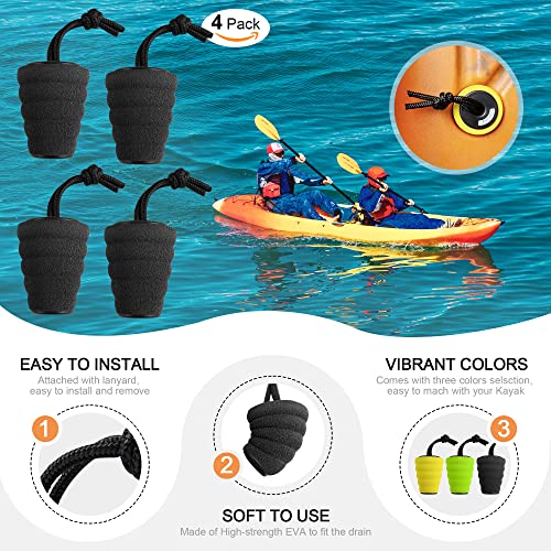 GanFindX Kayak Scupper Plug for 1.4-1.7" Universal Drain Hole