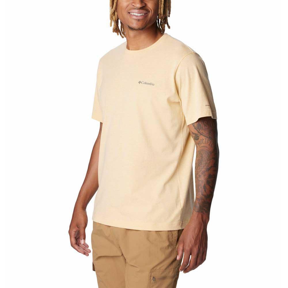 Columbia Men's Thistletown Hills Short Sleeve, Light Camel Heather, X-Large