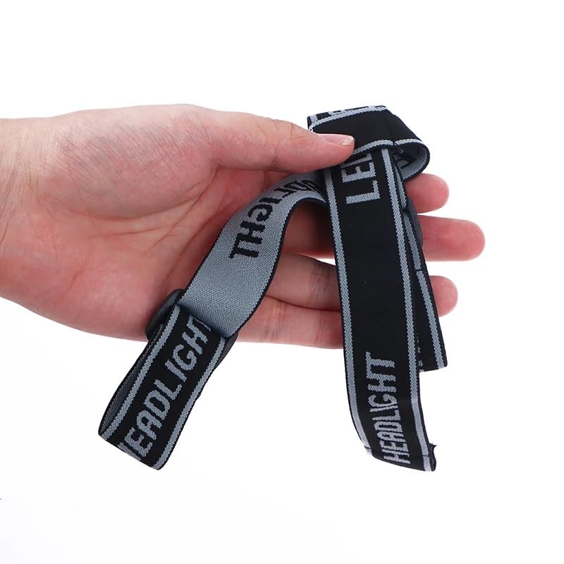 4-Pack Adjustable Headlamp Straps - Elastic Replacement Bands