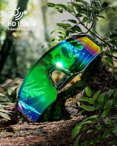 Polarized Sports Sunglasses with UV400 Protection for Outdoor Activities