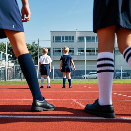 ENBAOHUI 3 Pairs Toddler Soccer Socks - Kids Boys Girls Knee
