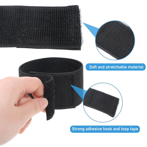Elastic Polyester Ankle Boot Straps - 2 PCS Black Adjustable Bands