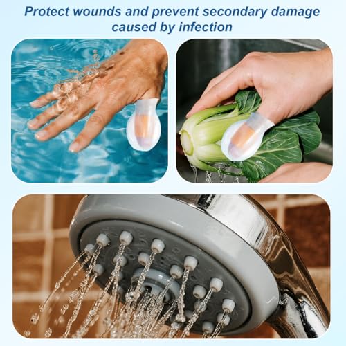 6pcs Waterproof Finger, Toe & Thumb Protectors Silicone Covers – 3 Sizes, Tinoaly