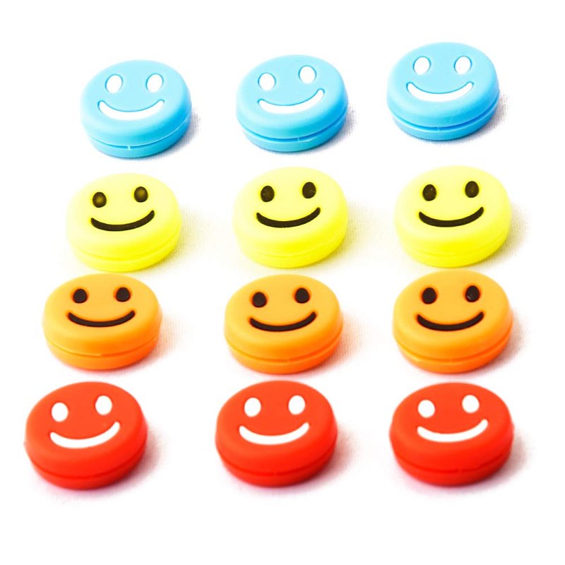 powerti Tennis Vibration Dampener-Set of 12-Shock Absorber for Tennis Strings,Premium-Durable & Long-Lasting(Yellow,Blue,Orange and Red)