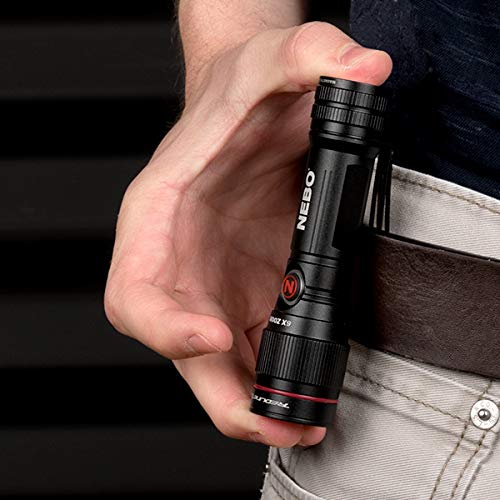 NEBO Redline Flex Light | 450 Lumens, Flashlight Powered by Rechargeable & Disposable Batteries, Durable & Water Resistant, Bright Light for Camping & EDC, Includes Charging Cable