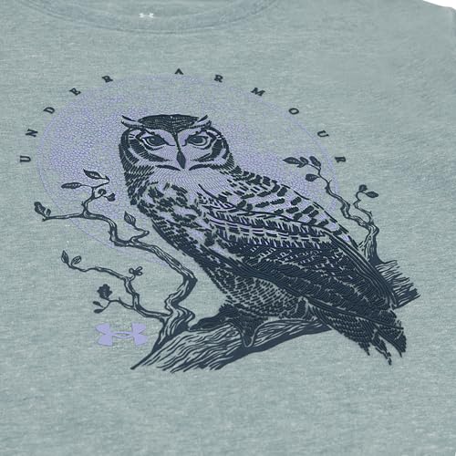 Under Armour Kids MTN Range Logo Tee Big Kid Large Serpentine Owl