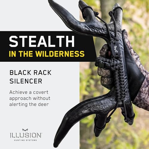 Deer Silencer for Rattling Antlers & Shed Hunting | Black Rack System Accessory