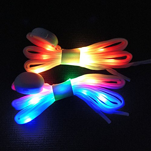 LED Shoelaces Light Up Shoe Laces 3 Modes 7 Colors Flashing Colorful
