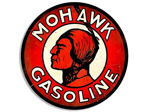 Vintage Mohawk Gas Logo Sticker - 3 Inch Vinyl Decal
