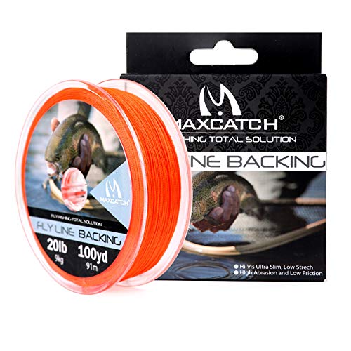Fly Fishing Backing Line - 20lb, 100 Yards - Orange