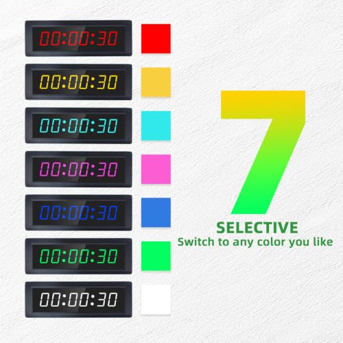Programmable Gym Timer Clock with Remote Control - Plug-In