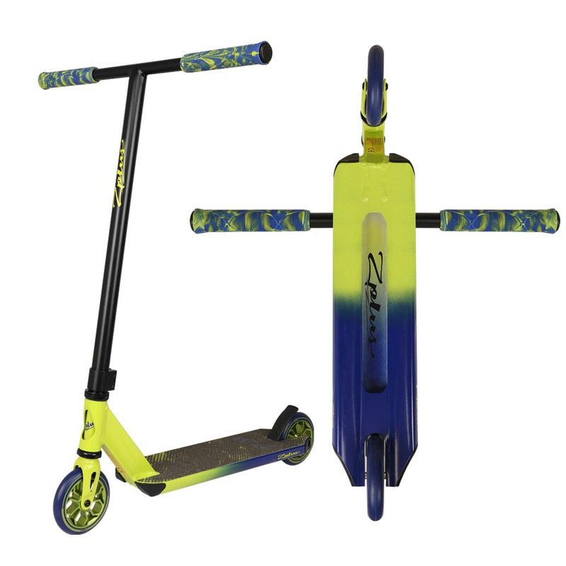 Zplus Pro Scooter - Stunt Trick Beginner to Advanced Freestyle Street Pro Scooter for Kids Ages 8 and Up, Teens and Adults(Green/Orange)